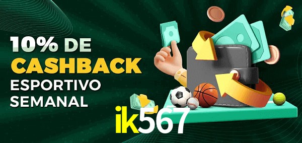 10% de bônus de cashback na ik567